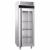 Horeca vrieskast rvs PREMIUM - GN 2/1 - 700L - 1 glazen deur