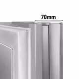 Table réfrigérée de préparation - 1960 x 700 mm - avec 3 portes - superstructure en inox 1x GN 1/2 & 9x GN 1/3