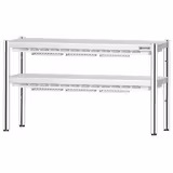 Estante de apoio com aquecimento PREMIUM com emissores cerâmicos - 1400x370mm - 2x 1,05kW - 2 níveis aquecidos - ajustável em altura