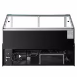 Schepijsvitrine THEO - 1728x1095x1300mm - Geventileerde koeling - met LED-verlichting - voor 18x 5 liter ijsbak - Zwart