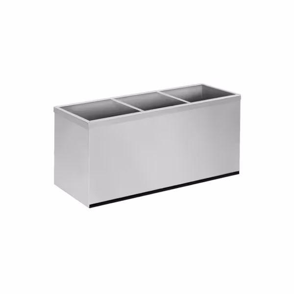 Soseteline - ruostumaton teräs - 500x180x220 mm - yhteensopiva: SEK2 - 3x 2 l