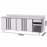 Ψυγείο πάγκος συντήρησης PREMIUM - 2330x600 mm - 510 λίτρα - με 4 πόρτες - Βεβιασμένη ψύξη