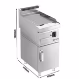 Plită electrică - striata (4,5 kW) - incl. suport cu 1 ușă