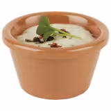 (24 pz) Coppetta per salse - CASUAL - Melamina - 40ml - rotonda - Ø60mm - Terracotta