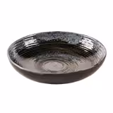 (6 szt.) METALLIC - Talerz głęboki - Steingut - Ø 260mm - Srebrny