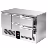 Koelwerkbank PREMIUM - 1368x700mm - met 1 deur - met 4 lades