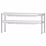 Piano caldo da banco - con 2 emettitori a infrarossi ceramici - 1800x370mm - 1,4kW - 2 piani riscaldati - altezza regolabile