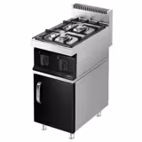 Gasherd - 10 kW - 2 Brenner - inkl. Unterbau mit 1 Tür