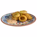 (6 pcs) ARABESQUE - Assiette - Mélamine - Ø265mm - Terracotta / Bleu