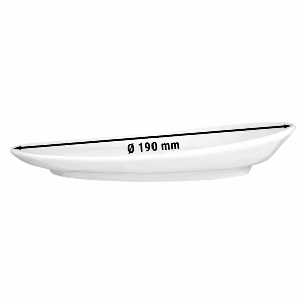 (6 pcs) SELTMANN WEIDEN | Porcelain Side Plate – flat – Ø 190 mm – white – Meran Organic