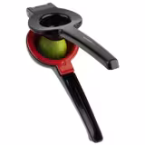(6 pcs) Lemon & Lime Hand Juicer - Compact - 2 Cones - Black - Length: 220mm - Aluminium
