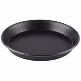 (6 Stück) Pizzablech - Blaublech - Ø 180mm - Höhe: 25mm