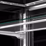 Kühl- & Kuchenvitrine - 1210mm - Doppelverglasung - mit 2 Ablagen