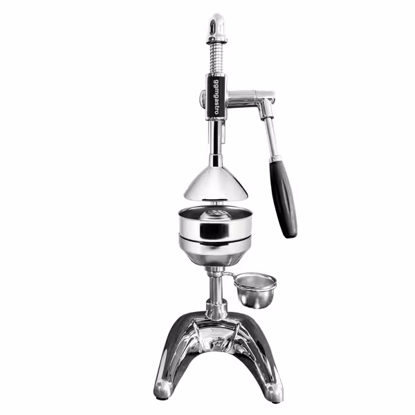 Heavy Duty Lever Citrus Press - Ergonomic Handle(s) - Chrome - Stainless Steel