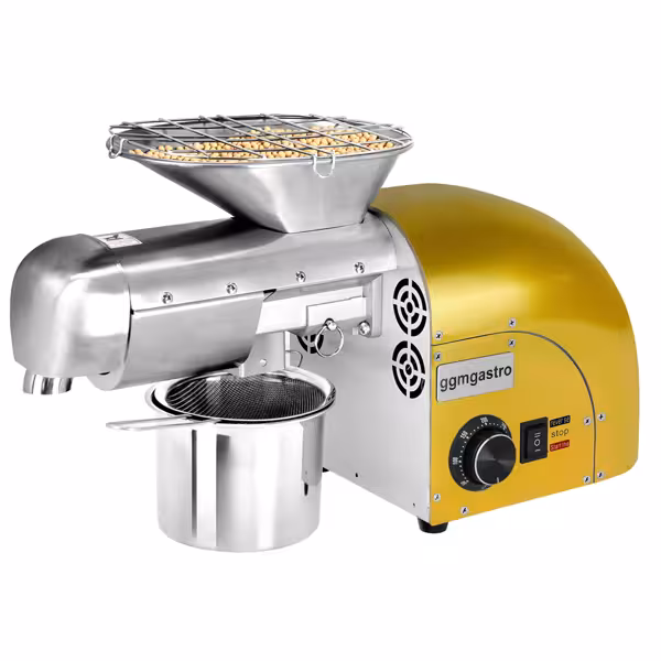 Commercial Electric Oil Press Machine - Gold - 1.8kW - 5-8kg/h