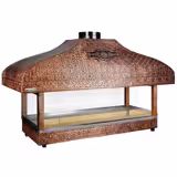 Copper Charcoal Grill - 2000mm - Grill grate: 1800x500mm