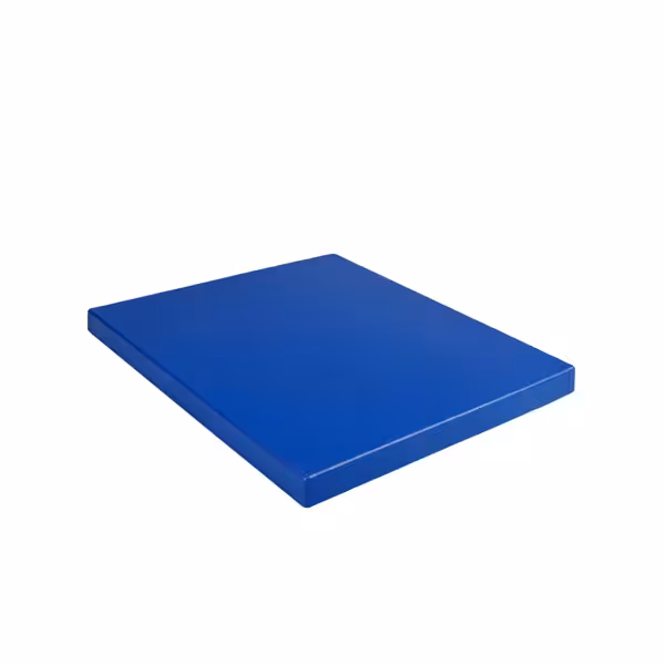 Deska do krojenia z antypoślizgowymi nóżkami – 325 x 530 mm – zgodna z normą HACCP – niebieska