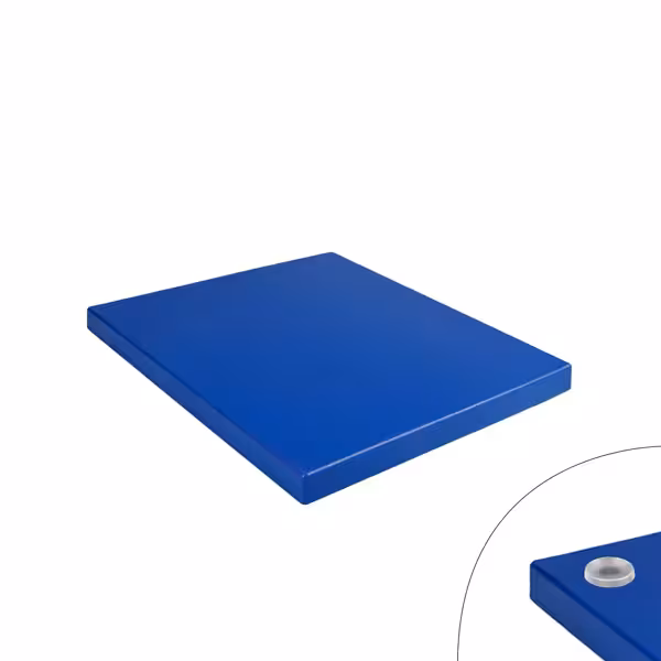 Snijplank - 325x530mm - Dikte: 20mm - HACCP-conform - HDPE - Blauw - Antislipvoetjes - Vaatwasmachinebestendig