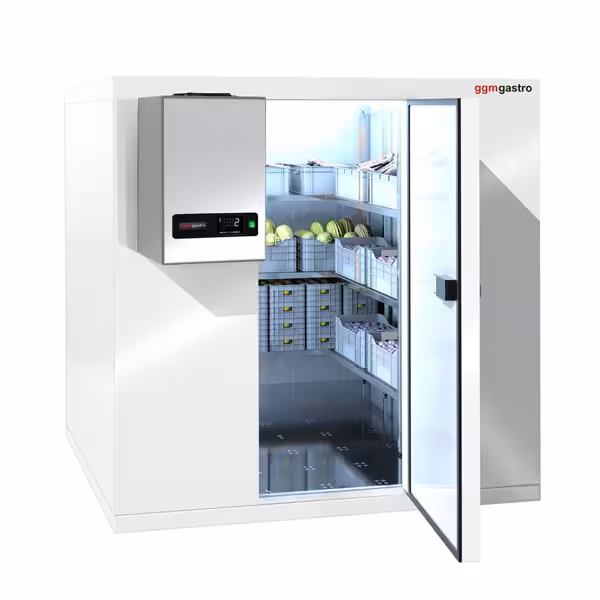 Câmara frigorífica - 1500x2100mm - 4,80m³ - incl. Unidade de refrigeração