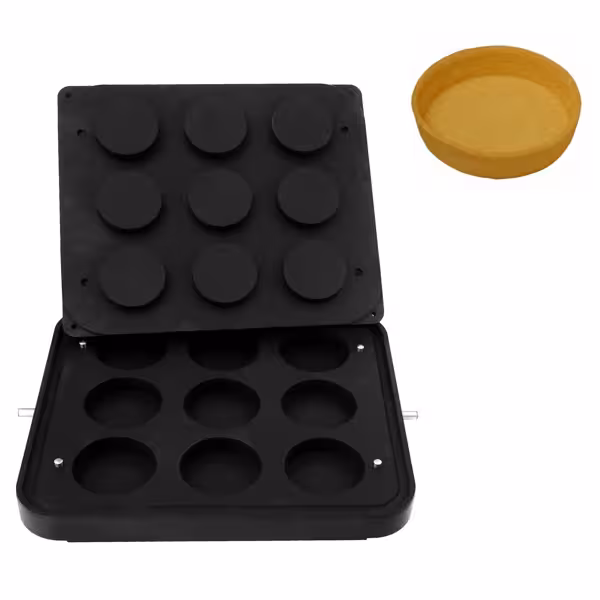 Desky pro tarteletový stroj TMPIC - tvar: 9x kulaté - Ø 81 mm