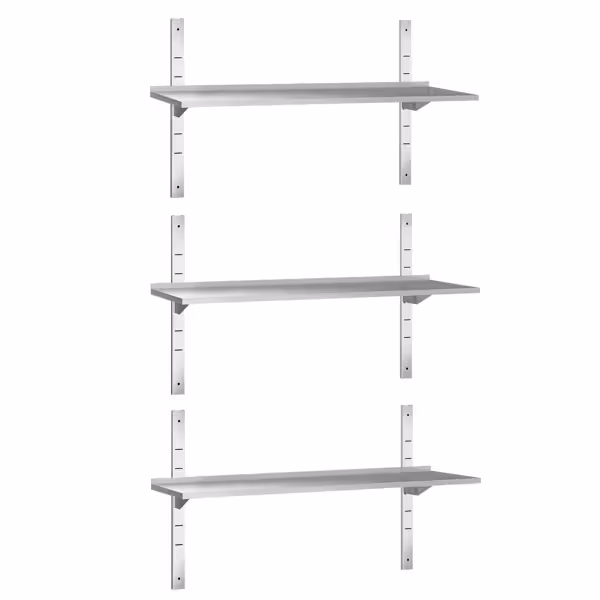 3-laags RVS wandplank PREMIUM - 1500x400mm