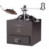 (6 sztuk) PEUGEOT | LE MOULIN D'OLIVIER ROELLINGER – Młynek do pieprzu i przypraw z korbką – Czekoladowy – Wysokość: 130 mm
