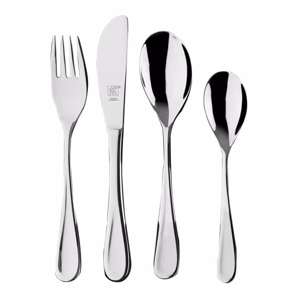 (4 pieces) ZWILLING | FILOU Children's Cutlery Set – Stainless Steel - Rounded Edges - Age 3+
