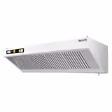 Wandafzuigkap RVS - 700mm diep - 2000mm - met motor - compleet - met standen snelheidsregelaar, 4 labyrintfilters en verlichting - 3400m³/u