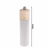 (6 sztuk) PEUGEOT | LINE – Młynek do soli – drewno/aluminium – kolor naturalny – wysokość: 220 mm