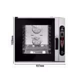 Bäckerei-Kombidämpfer - Digital - 2,4″ LCD Display - 6x EN 600x400 - inkl. Waschsystem