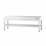 RVS basis ondertafel 1400x700mm - met basis plank