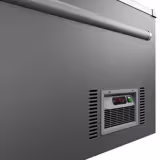 Vrieseiland - 1454x850mm - 402 liter - 2 glazen schuifdeksels - grijs