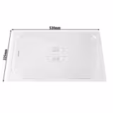 (6 шт.) полікарбонатна кришка GN 1/1 - 530x325 мм - прозора