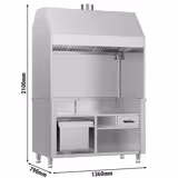 Neutralelement für Holzkohle- / Gasgrill BERLIN - 1360mm - Edelstahl