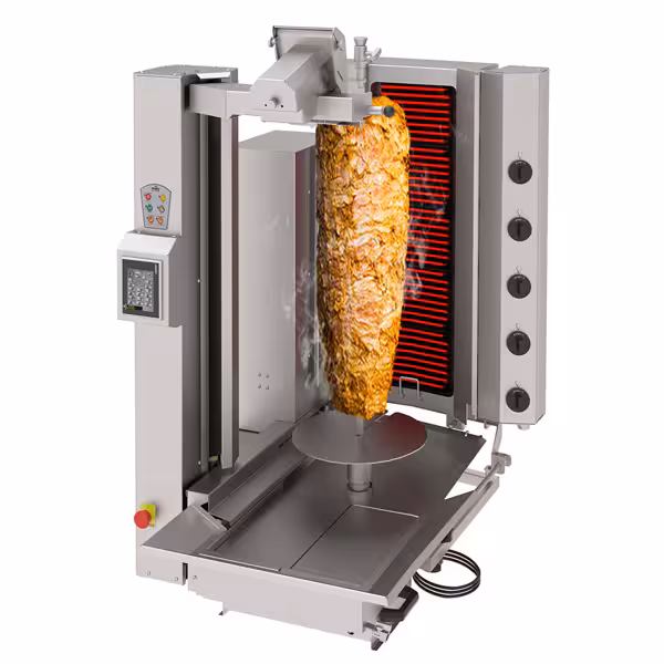 Električni doner robot - 5 plamenika - Maks. 120 kg