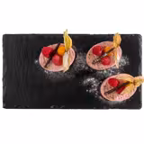 (6 قطع) لوح أردواز طبيعي - GN 1/3 - 325x176mm - أسود