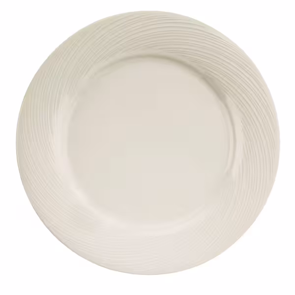 (12 pcs) SEMPRE | Plate - Porcelain - Ø300mm - Cream