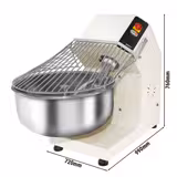 Impastatrice a spirale professionale - 80L / 50kg - 1 velocità - testa fissa - 400V trifase