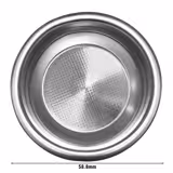 2 Çıkışlı Portafiltre - "Allegro, Eminence, Grace & Suprema" - Paslanmaz Çelik - Ø58,8mm - 212x83x71mm - Ahşap kulp - için Allegro, Eminence, Grace ve Suprema portafiltreli espresso makineleri