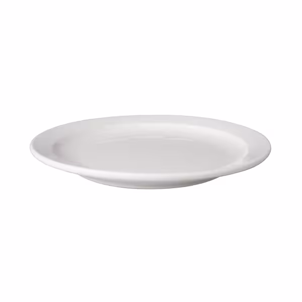 (6 pcs) BUDGETLINE | Plate - flat - Porcelain - Ø210mm - White