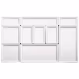 (6 pz) Vassoio GN PREMIUM - PURE - Melamina - GN 1/1 - Altezza: 30mm - Bianco