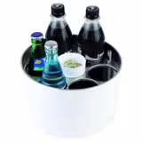 Champanheira - CONFERENCE - Aço inoxidável, SAN - Ø230mm - Altura:150mm - Branco - para 6 garrafas