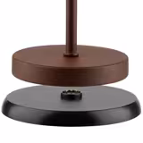 (4 stuks) Tafellamp - MERLE Micro - LED - oplaadbaar - draadloos - IP54 - dimbaar in 3 standen - Ø90mm - Roest