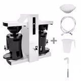 Machine à café filtre - 2x 5 litres - avec 2 bras d’infusion & sortie d’eau chaude - incl. récipient thermique