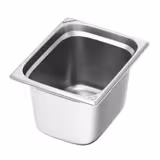 (6 bucăți) - Container GN din oțel inoxidabil 1/2 - Înălțime 200mm