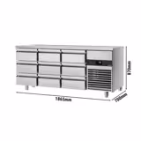 Masa rece PREMIUM - 1,86 x 0,7 m - cu 9 sertare 1/3