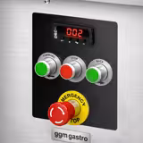 Ipari elektromos húsdaráló 32-es - 600 kg/h - 3 kW - forgásirányváltóval - 236 ford/perc - hűtött garattal - lyuktárcsa 3,5 mm