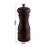 (6 szt.) Młynek do pieprzu - ETERNAL - drewno - Wysokość: 155mm - Brązowy