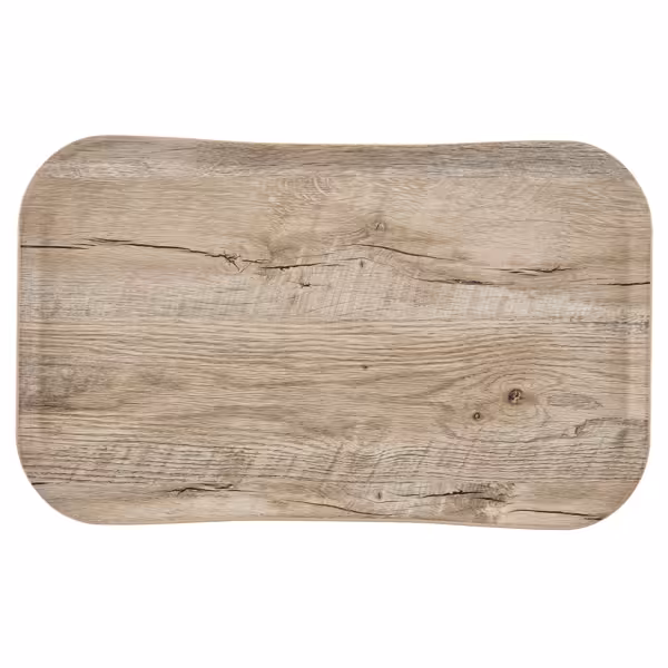 (12 Stück) CAMBRO | CENTURY™ - Fiberglas Tablett - rechteckig - 530x370mm - Holzoptik Eiche hell - glatt
