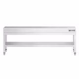 Em aço inoxidável AISI 304 Mesa de trabalho PREMIUM - 1800x700mm - com prateleira inferior